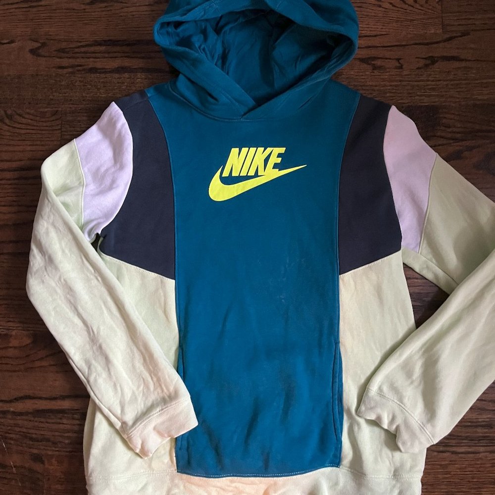 Nike Colorblock Sweatshirt Hoodie Pullover Youth XL